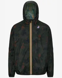 K-Way LE VRAI 3.0 CLAUDE GRAPHIC - Jackets - Medio CAMO GREEN BLK 