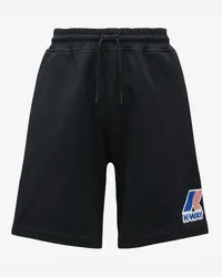 K-Way ERIK LOGO - Shorts - Pantaloncini sportivi Black Pure 