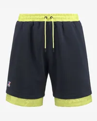 K-Way LE VRAI NESTOR NYLON PC - Shorts - Sport  Shorts BLUE DEPTH-GREEN CELERY 