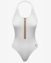 K-Way Sylvie Beach - Bathing Suits - Costume da bagno intero - Donna - WHITE MILK 