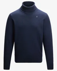 K-Way HENRY LAMBSWOOL - Knitwear - Pull  Over Blue Depth 