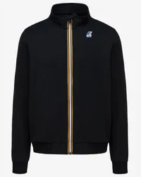 K-Way AUGUR POLY COTTON - Fleece - Giacca BLACK PURE 