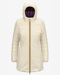 K-Way DENISE ST THERMO REVERSIBLE - Jackets - 3/4 lunghezza - Donna - BEIGE E-VIOLET P 