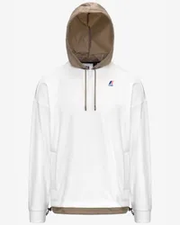 K-Way LE VRAI DONATIEN NYLON PC - Fleece - Maglia WHITE-BEIGE TAUPE 