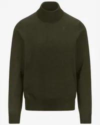 K-Way HENRY MERINO - Knitwear - Pull  Over GREEN BLACKISH 