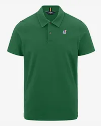 K-Way GREGOIRE TAPE - Polo Shirts - Polo GREEN EDEN 