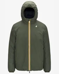 K-Way JACK ST THERMO REVERSIBLE - Jackets - Corta GREEN B -BLACK P 