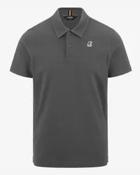 K-Way GREGOIRE TAPE - Polo Shirts - Polo GREY SMOKED 