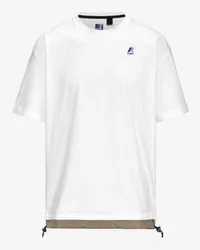 K-Way LE VRAI SERILLE NYLON PC - T-ShirtsTop - T-Shirt WHITE-BEIGE TAUPE 