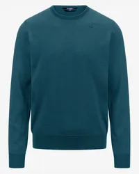 K-Way SEBASTIEN MERINO - Knitwear - Pull  Over GREEN TEAL 