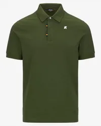 K-Way ALDERIC STRETCH JERSEY - Polo Shirts - Polo GREEN CYPRESS 