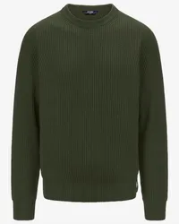 K-Way VERIN WOOL MERINO BLEND - KNITWEAR - Pull  Over GREEN BLACK FOREST 