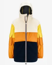 K-Way CLAUMIX SHERPA NYLON BLANKET - Jackets - Medio WHITE-BLUE-ORANGE-YELLOW 