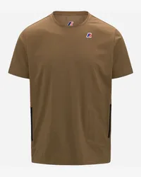 K-Way SERIL TRAVEL - T-ShirtsTop - T-Shirt BROWN CORDA 