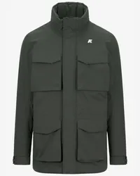 K-Way MANPHY WARM OTTOMAN - Jackets - Medio GREEN BLACKISH 