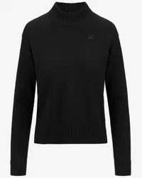 K-Way AGATA COTTON CASHMERE - KNITWEAR - Maglia - Donna - BLACK PURE 