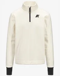 K-Way EYGLIERS POLAR - Fleece - Pull  Over WHITE GARDENIA 