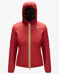 K-Way LILY THERMO PLUS.2 REVERSIBLE - Jackets - Corta - Donna - RED DK TOMATO-BLACK PURE 