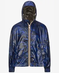 K-Way CLAUDEY CAMOU - Jackets - Corta BLUE CAMOUFLAGE 