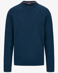 K-Way SEBASTIEN LAMBSWOOL - KNITWEAR - Pull  Over BLUE DARKNESS 