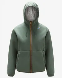 K-Way LILY POLAR REVERSIBLE - Fleece - Giacca - Donna - GREEN LAUREL-GREY LT 