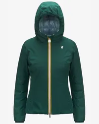 K-Way LILY ST THERMO REVERSIBLE - Jackets - Corta - Donna - GREEN P-GREEN A 