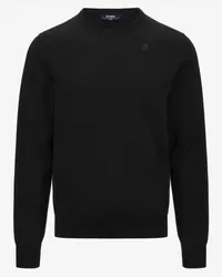 K-Way SEBASTIEN COTTON PS - Knitwear - Pull  Over BLACK PURE 