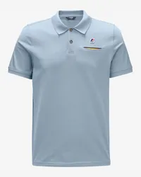 K-Way BRIAC STRETCH - Polo Shirts - Polo Blue Avio 