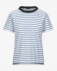 K-Way EMELI STRIPES - T-ShirtsTop - T-Shirt - Donna - WHITE-BLUE A-BLUE D 