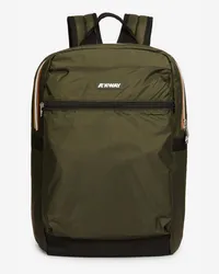 K-Way LAON - Bags - Zaino GREEN BLACKISH 