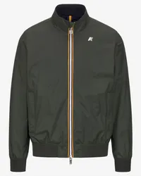 K-Way ARSENE PLUS.2 REVERSIBLE - Jackets - Corta GREEN B -BLUE D 