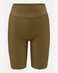 K-Way CYCLEL - Shorts - Pantaloncini sportivi - Donna - BROWN PLANTATION-WHITE NATURAL 