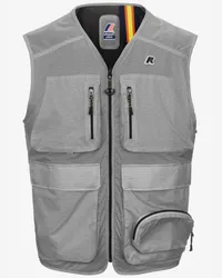 K-Way ALLOS - Jackets - Gilet GREY ASH RIPSTOP 