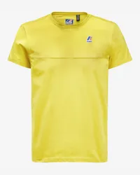 K-Way LE VRAI EDOUIN UVP - T-ShirtsTop - T-Shirt YELLOW DK 