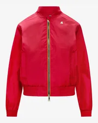 K-Way AMAURETTE IRIDESCENT METAL NY - Jackets - Corta - Donna - RED BERRY 