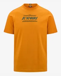 K-Way ODOM TYPO - T-ShirtsTop - T-Shirt ORANGE MD 