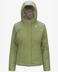 K-Way LILY MICRO RIPSTOP MARMOTTA - Jackets - Corta - Donna - GREEN GREY 