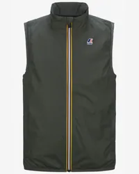 K-Way LE VRAI 3.0  ROULAND WARM - Jackets - Gilet GREEN BLACKISH 