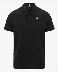 K-Way GREGOIRE TAPE - Polo Shirts - Polo Black Pure 