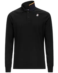 K-Way ROCHEL CONTRAST STRETCH - Polo Shirts - Polo Black Pure 