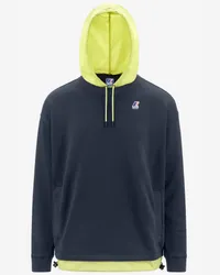 K-Way LE VRAI DONATIEN NYLON PC - Fleece - Maglia BLUE DEPTH-GREEN CELERY 