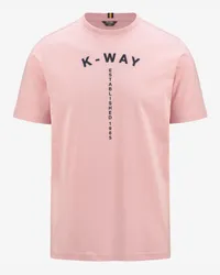 K-Way ODOM TYPO EST. - T-ShirtsTop - T-Shirt PINK ASH 