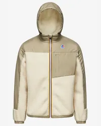 K-Way LE VRAI 3.0 NEIGE ORSETTO - Fleece - Giacca ECRU-BEIGE TAUPE 