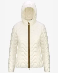 K-Way LILY QUILTED WARM - Jackets - Corta - Donna - WHITE GARDENIA 