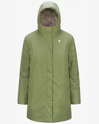 K-Way SOPHIE  MICRO RIPSTOP MARMOTTA - Jackets - Medio - Donna - GREEN GREY 