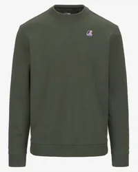 K-Way LE VRAI VILAINE HV POLY CO - Fleece - Maglia GREEN BLACKISH 