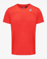 K-Way LE VRAI EDOUARD FLUO - T-ShirtsTop - T-Shirt Red Papavero 