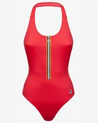 K-Way Sylvie Beach - Bathing Suits - Costume da bagno intero - Donna - RED BERRY 