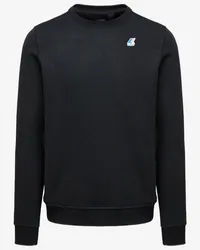 K-Way LE VRAI AUGUSTE POLY COTTON - Fleece - Maglia BLACK PURE 