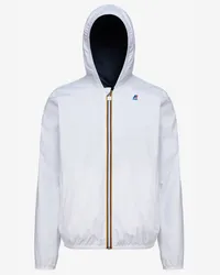 K-Way JACQUES PLUS.2 REVERSIBLE - Jackets - Corta WHITE-BLUE DEPTH 